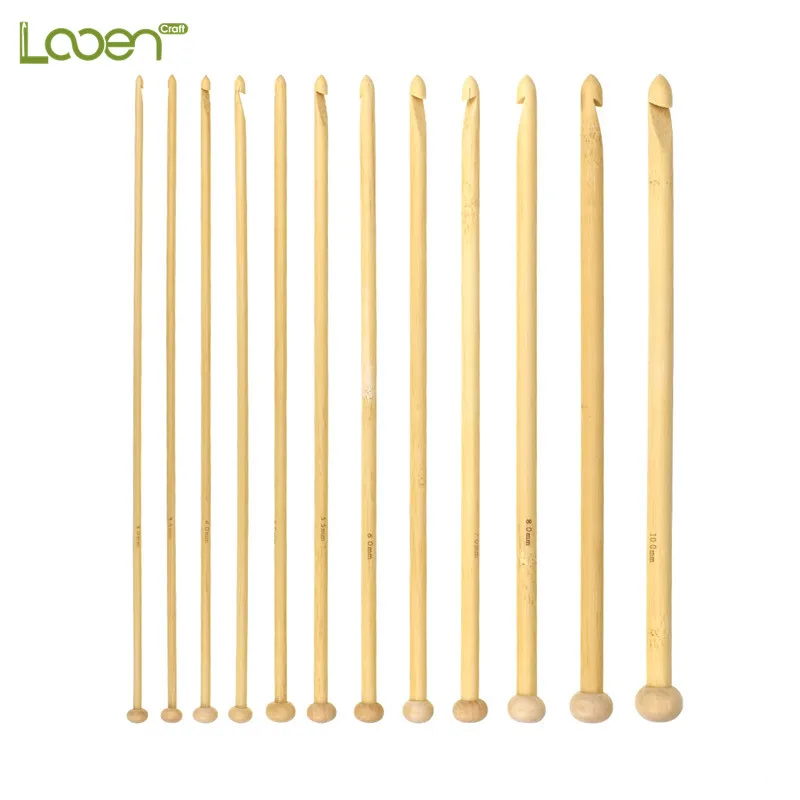 12 Size Looen 3mm-10mm Crochet Hook Bamboo 25cm Hooks Weave Yarn Craft Knitting Needles For Women DIY Craft Tools
12 Size Looen 3mm-10mm Crochet Hook Bamboo 25cm Hooks Weave Yarn Craft Knitting Needles For Women DIY Craft Tools