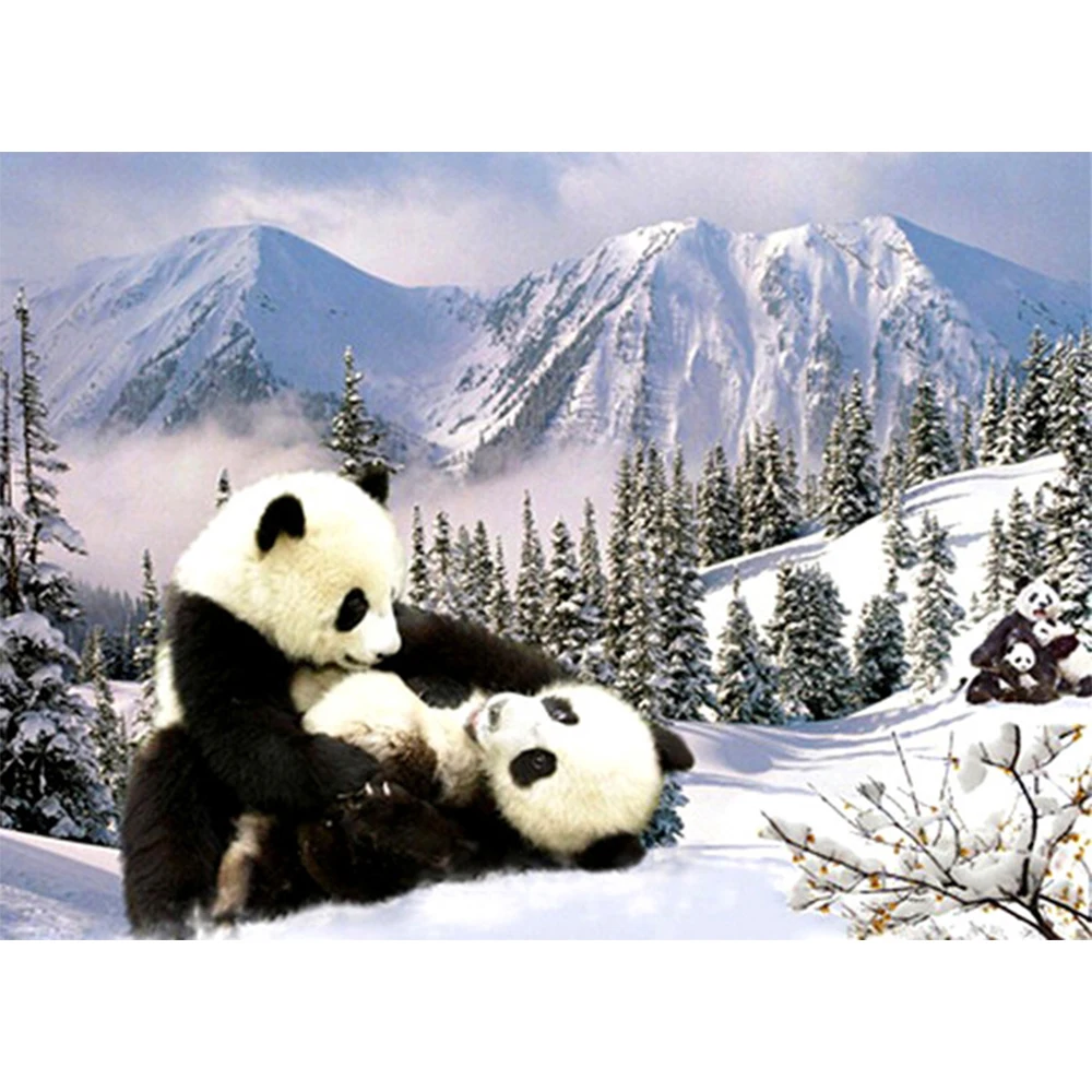 LI LOYE DIY Diamond painting 5D Round crystal Diamond mosaics full embroidery Snow Mountain Panda for decorative pictures RT495
LI LOYE DIY Diamond painting 5D Round crystal Diamond mosaics full embroidery Snow Mountain Panda for decorative pictures RT495