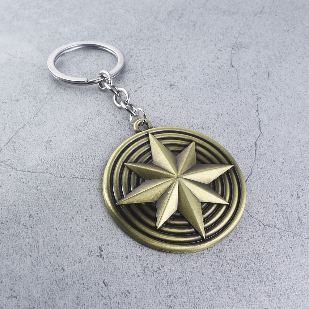 20 шт./лот капитан брелок с героями Marvel ms. Shield Капитан Америка щит Брелок на ключи