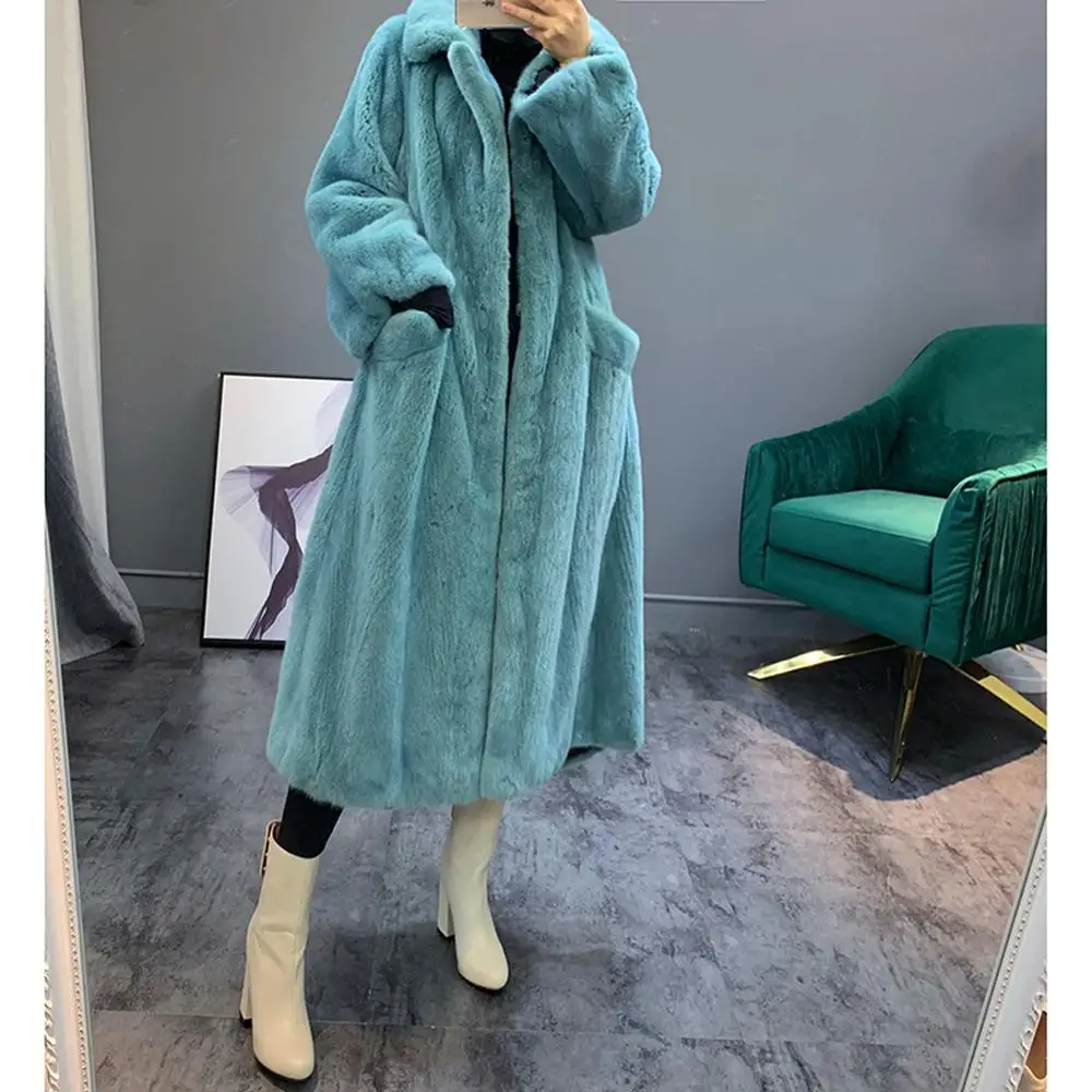2019 Women's New Real Mink Fur Coat Women's Winter Long Warm Jacket Women's Small Turndown Collar Blue Mink Fur Coat
2019 Women's New Real Mink Fur Coat Women's Winter Long Warm Jacket Women's Small Turndown Collar Blue Mink Fur Coat