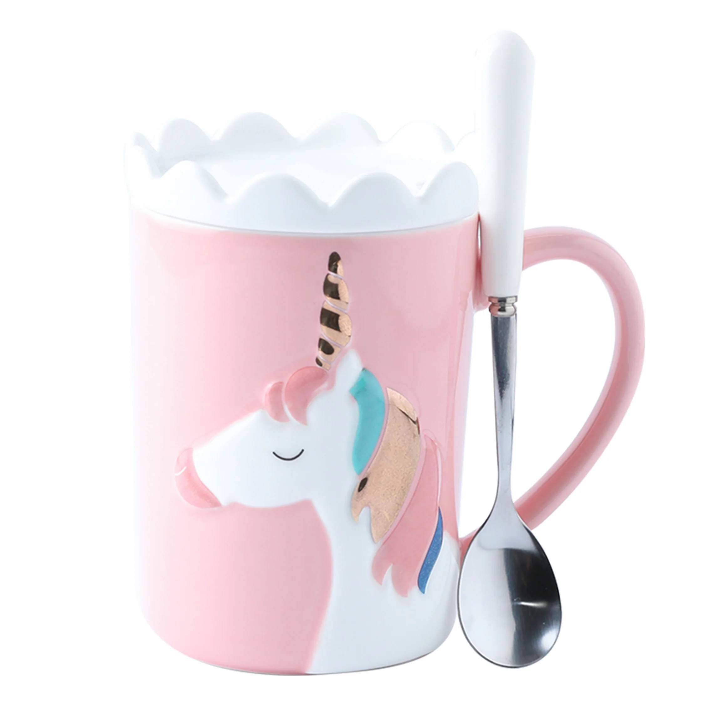 Licorne's mug with cover, spoon, red water cup, lovely girl's, ceramic cup, domestic super-cute breakfast cup.
Licorne's mug with cover, spoon, red water cup, lovely girl's, ceramic cup, domestic super-cute breakfast cup.