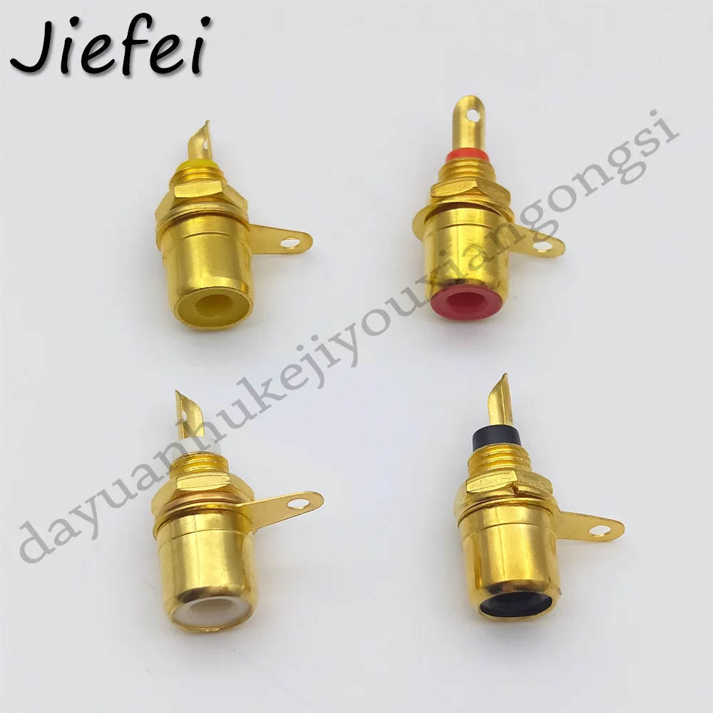 40pcs/100pcs 4 color Gold plated RCA Panel Mount Connector RCA Female Socket RCA Panel Mount Audio Socket Plug Connector
40pcs/100pcs 4 color Gold plated RCA Panel Mount Connector RCA Female Socket RCA Panel Mount Audio Socket Plug Connector