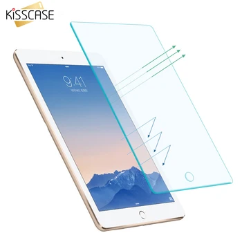 KISSCASE For iPad Air 2 Tempered Glass Screen Protector Case For Apple ipad