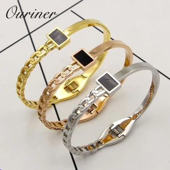 Geometry Square Black Bangles For Women Punk Jewelry Rose Gold Color Chains Bangles Bracelet Elegant Party Love Bangles K0099
Geometry Square Black Bangles For Women Punk Jewelry Rose Gold Color Chains Bangles Bracelet Elegant Party Love Bangles K0099