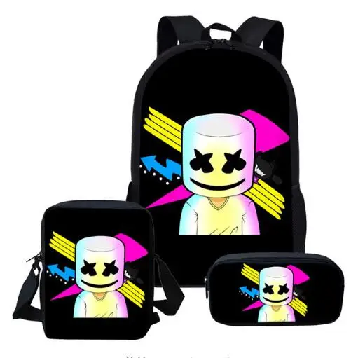 2019 Newest School Bags DJ Marshmello Schoolbag Set for Students Anime Style Shoulder Backpack Leisure Child Bagpack
2019 Newest School Bags DJ Marshmello Schoolbag Set for Students Anime Style Shoulder Backpack Leisure Child Bagpack