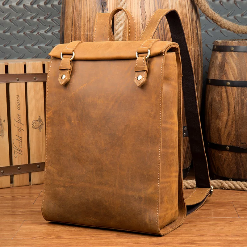 Men Backpack Designer Handmade Business Computer Laptop Backpack Vintage Genuine Leather Schoolbag Bookbag Student bag
Men Backpack Designer Handmade Business Computer Laptop Backpack Vintage Genuine Leather Schoolbag Bookbag Student bag