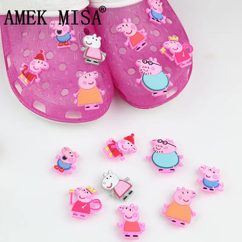 8/16 Pcs PVC pepa pig Shoe Decoration Cartoon Charms Accessories for kids Favor Kawaii Vute Xmas Gift Fit Bands/Croc/JIBZ D17
8/16 Pcs PVC pepa pig Shoe Decoration Cartoon Charms Accessories for kids Favor Kawaii Vute Xmas Gift Fit Bands/Croc/JIBZ D17