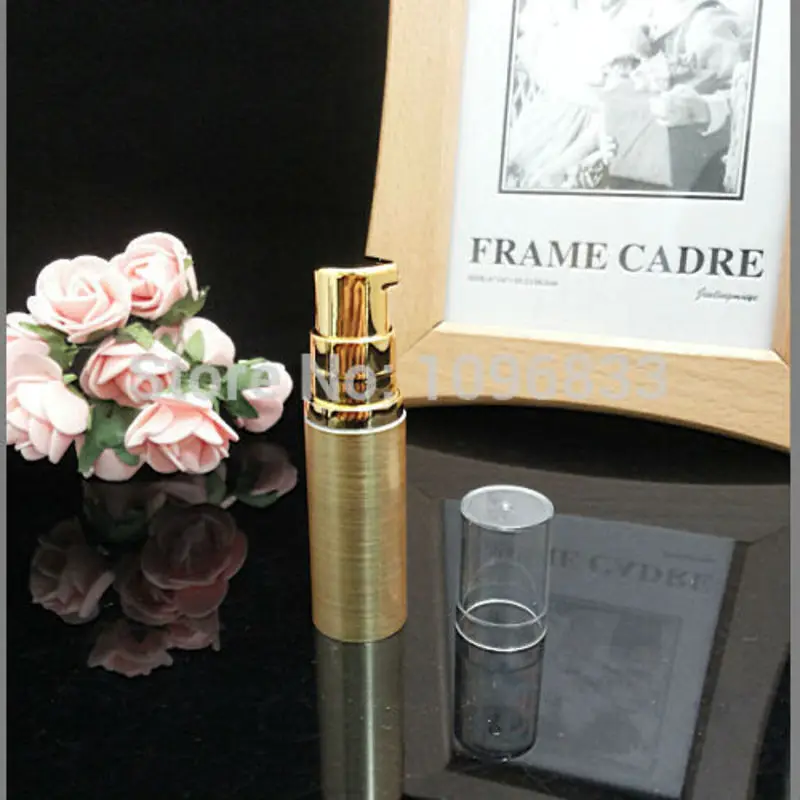 5ML Airless Pump Bottle Gold color, Cosmetic Essence Lotion Vacuum Packing Bottles, 5g Golden Lotion Pump Bottle, 100pcs/Lot
5ML Airless Pump Bottle Gold color, Cosmetic Essence Lotion Vacuum Packing Bottles, 5g Golden Lotion Pump Bottle, 100pcs/Lot