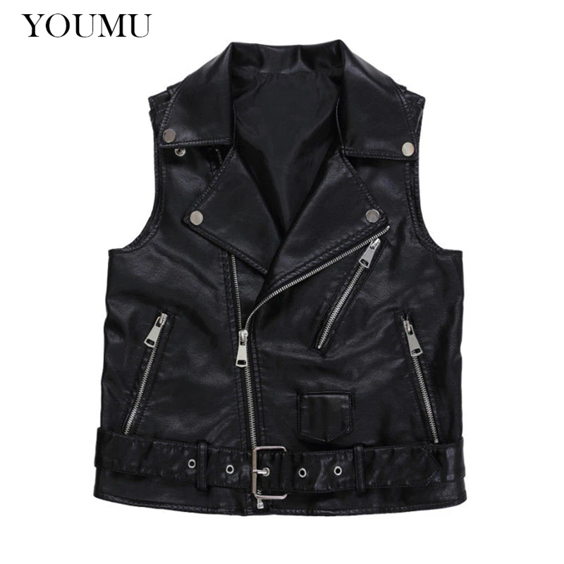 Women Faux Leather Black Waistcoat Gilet Biker Sleeveless Jacket Vintage Top Fashion Spring New PU Casual Vest 903-A485
Women Faux Leather Black Waistcoat Gilet Biker Sleeveless Jacket Vintage Top Fashion Spring New PU Casual Vest 903-A485