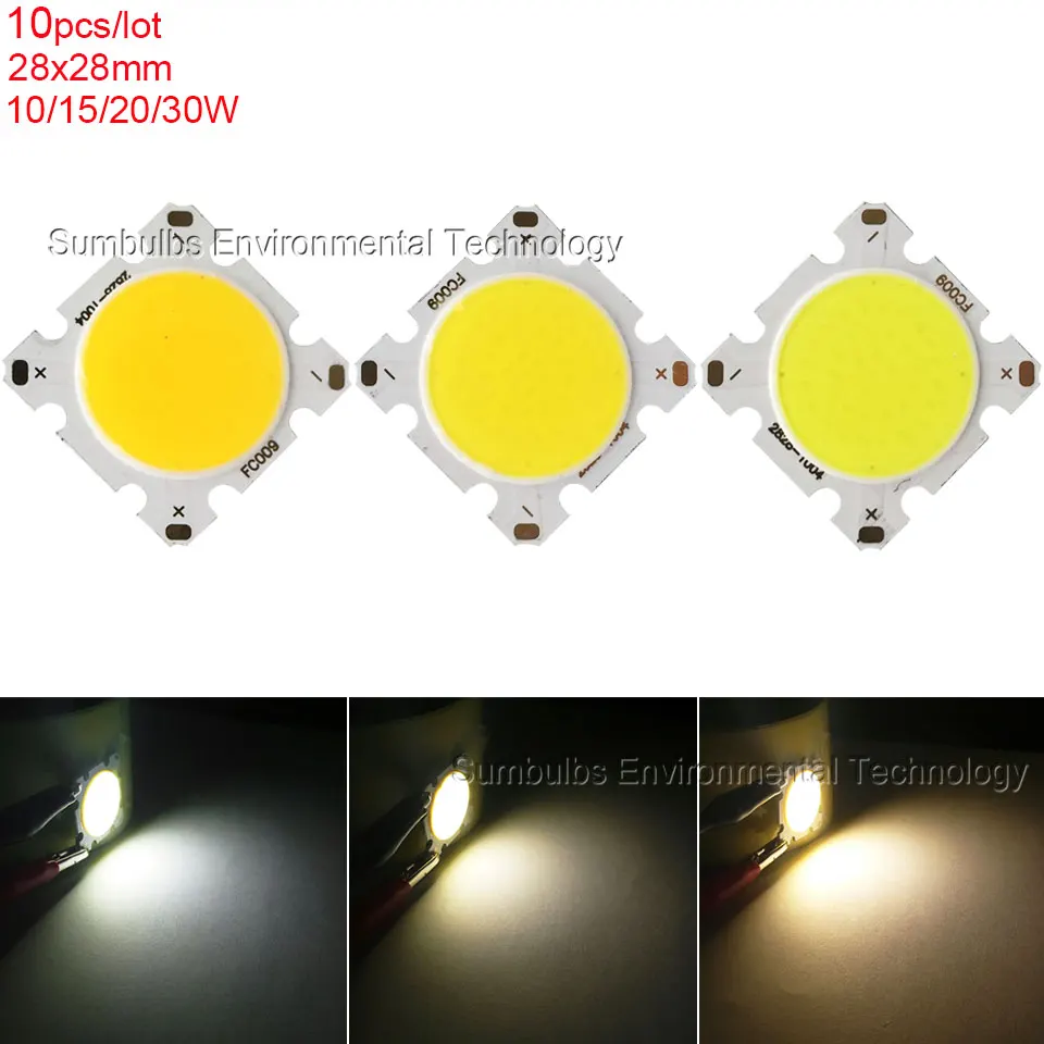 10pcs/lot 28mm Square Round LED COB Chip Lighting Source 10W 15W 20W 30W 36-40V for Downlight Tube Light Ceiling Lamp
10pcs/lot 28mm Square Round LED COB Chip Lighting Source 10W 15W 20W 30W 36-40V for Downlight Tube Light Ceiling Lamp