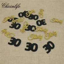 Chicinlife Number 30 Thirty 30th Anniversary Birthday Confetti