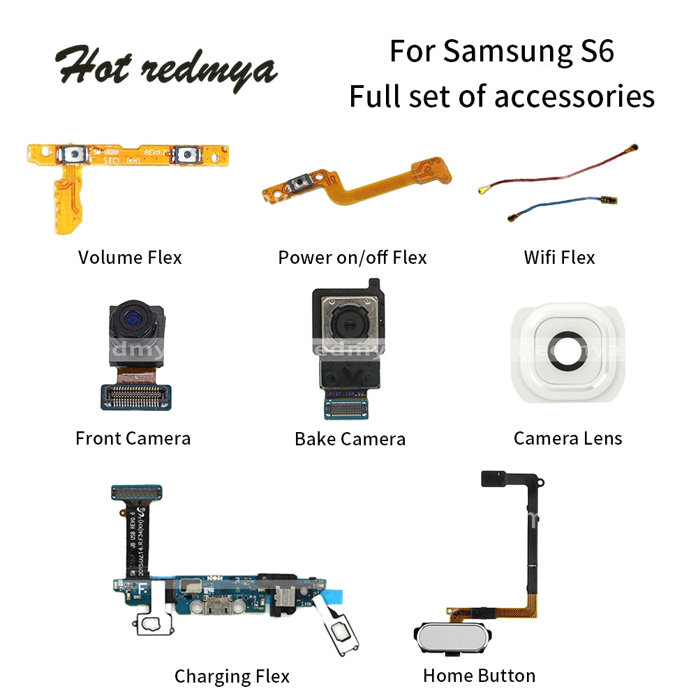 USB Charging Port Dock For Samsung Galaxy S6 G920F Mobile Phone Flex Cables Rear Back Camera+Wifi Flex+Power on/off Flex
USB Charging Port Dock For Samsung Galaxy S6 G920F Mobile Phone Flex Cables Rear Back Camera+Wifi Flex+Power on/off Flex
