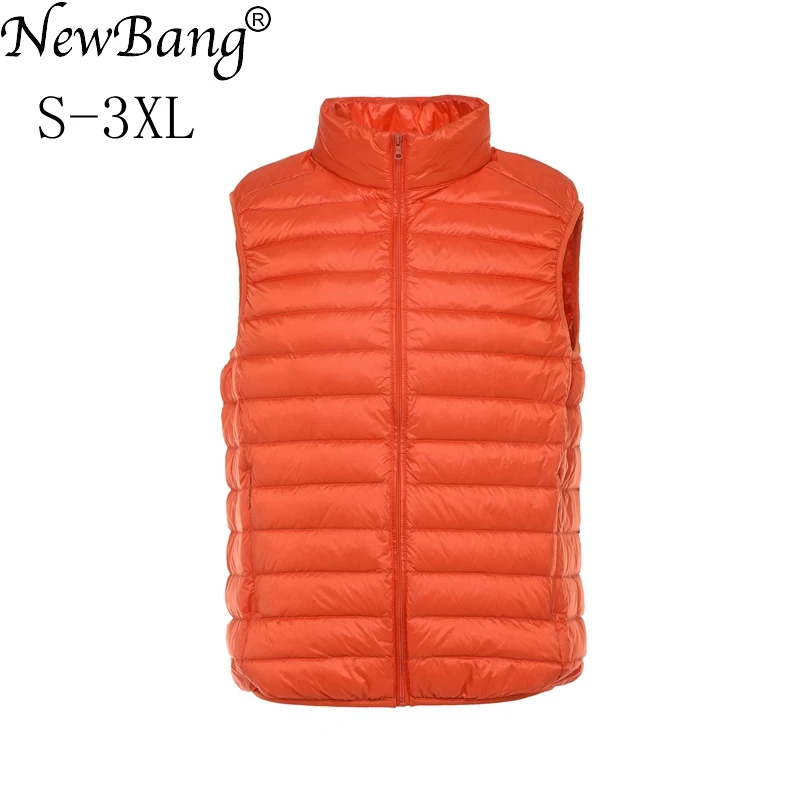 NewBang Brand Men's Waistcoat Ultra Light Down Vest Men Lightweight Waterproof Sleeveless White Duck Down Male Slim Gilet
NewBang Brand Men's Waistcoat Ultra Light Down Vest Men Lightweight Waterproof Sleeveless White Duck Down Male Slim Gilet