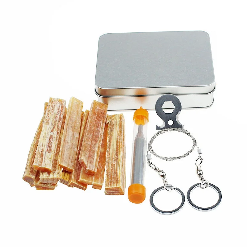 Outdoor Emergency Kit First Aid Box Supplies Field Fire tool survival kit Box For Camping Travel Survival Gear Tool Kit
Outdoor Emergency Kit First Aid Box Supplies Field Fire tool survival kit Box For Camping Travel Survival Gear Tool Kit