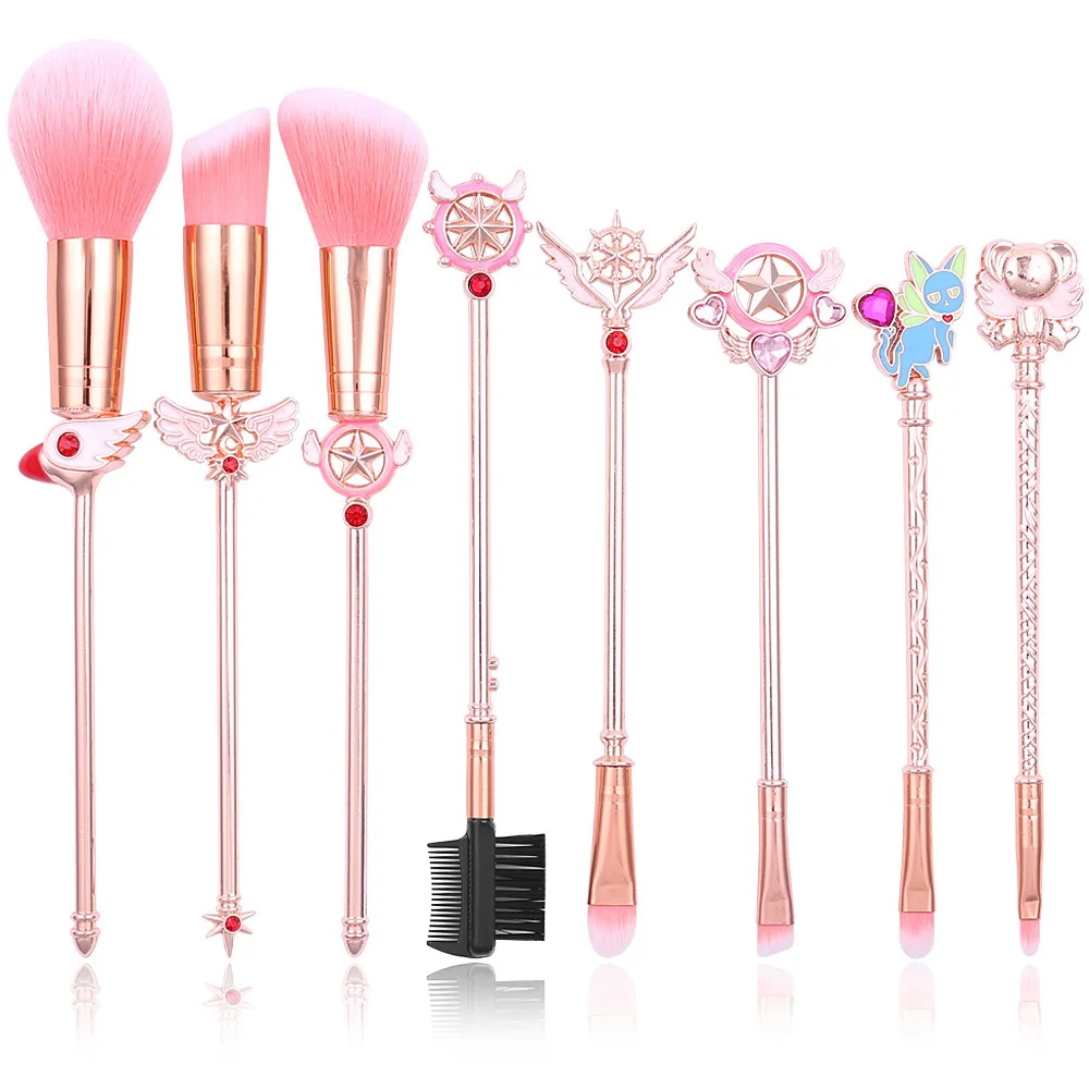 Cardcaptor Sakura Magic Makeup Brushes Outfit Synthetic Hair Eye Shadow Foundation Powder Eyeliner Eyelash Lip Make Up Brush
Cardcaptor Sakura Magic Makeup Brushes Outfit Synthetic Hair Eye Shadow Foundation Powder Eyeliner Eyelash Lip Make Up Brush