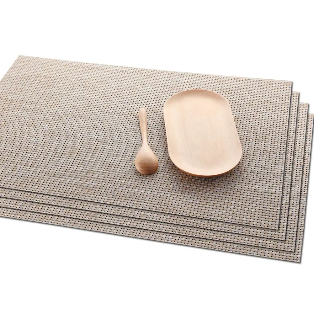 Hot 4pcs Dining Table Placemat Heat-resistant Placemats Anti-slip Stain Resistant Washable Table Mat FQ-ing
Hot 4pcs Dining Table Placemat Heat-resistant Placemats Anti-slip Stain Resistant Washable Table Mat FQ-ing