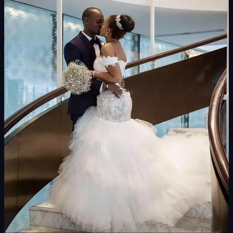 african-mermaid-sexy-wedding-dresses-2019-new-design-custom-made-tulle-ruffled-off-the-shoulder-lace-bridal-gowns-vestido-de-noiva-w690 (2)_