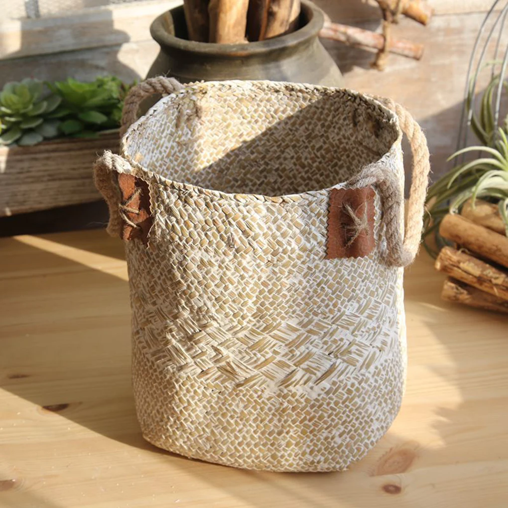 Multifunction Handmade Seagrass Braided Basket Flower Pot Desktop Storage Box Woven Big Laundry Basket
Multifunction Handmade Seagrass Braided Basket Flower Pot Desktop Storage Box Woven Big Laundry Basket