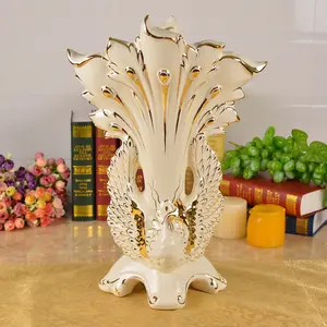 Peacock Vase Ceramic Large Arranging Sitting-Room Jingdezhen Dry Furnishing-Articles Peacock Vase Ceramic Large Arranging Sitting-Room Jingdezhen Dry Furnishing-Articles