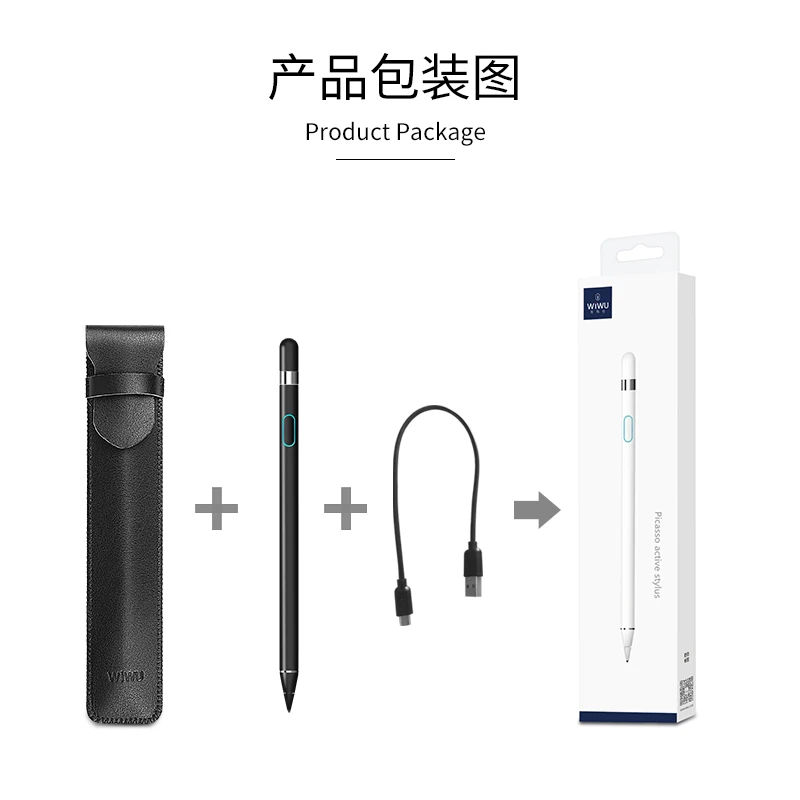 WIWU Stylus Pencil For Apple iPad & iPad Pro Apple ios and Android system 2PC/Lot Touch Stylus Pen 
WIWU Stylus Pencil For Apple iPad & iPad Pro Apple ios and Android system 2PC/Lot Touch Stylus Pen