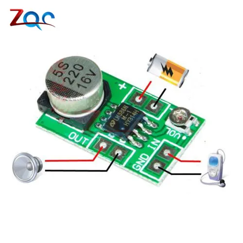 DC 3~12V 5V Adjustable Mini LM386 Audio Power Amplifier Board Micro Amp Module Max 750mW High Efficiency
DC 3~12V 5V Adjustable Mini LM386 Audio Power Amplifier Board Micro Amp Module Max 750mW High Efficiency