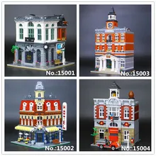 LEPIN 1501 Brick Bank 15002 Cafe Corner 15003 The town hall 15004 Fire Brigade Building Blocks Toy
LEPIN 1501 Brick Bank 15002 Cafe Corner 15003 The town hall 15004 Fire Brigade Building Blocks Toy