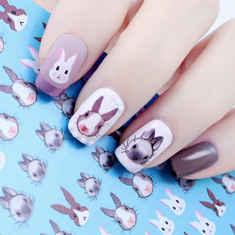 Rabbit Pattern Nail Water Decal Kawaii Bunny Flower Nail Art Transfer Sticker Manicure Diy Art Nails Decoration
Rabbit Pattern Nail Water Decal Kawaii Bunny Flower Nail Art Transfer Sticker Manicure Diy Art Nails Decoration