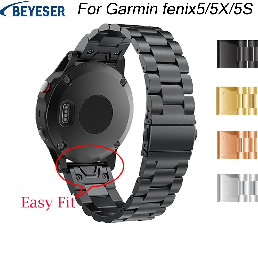 26 22 20MM Watchband Strap for Garmin Fenix5/5X 5S 3 3HR Watch Quick Release easy fit Stainless steel sport Wrist Band Straps
26 22 20MM Watchband Strap for Garmin Fenix5/5X 5S 3 3HR Watch Quick Release easy fit Stainless steel sport Wrist Band Straps