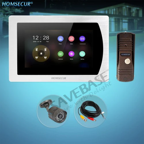 HOMSECUR 7 "Видео домофонов Интерком охранника с Водонепроницаемая камера