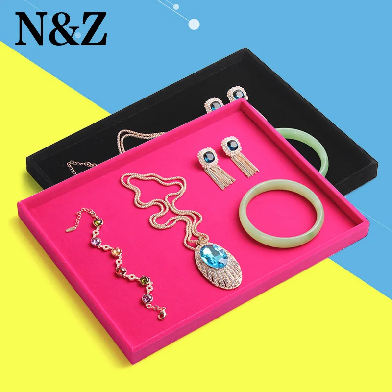 24.5*19*1.6cm A85 Small jewelry display tray rose red and black velvet show case empty display rack
24.5*19*1.6cm A85 Small jewelry display tray rose red and black velvet show case empty display rack