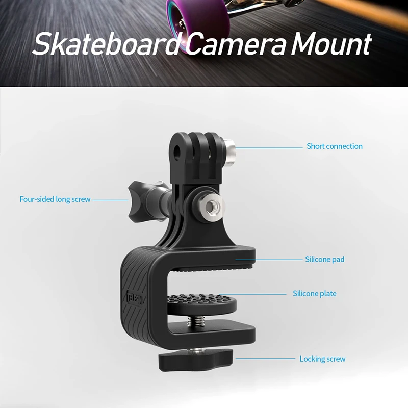 TELESIN-180-Degree-Skateboard-Surfboard-Deck-Adjustable-Clip-Mount-Holder-Stand-Accessory-For-Gopro-Xiaomi-YI-4K,-EKEN (3)