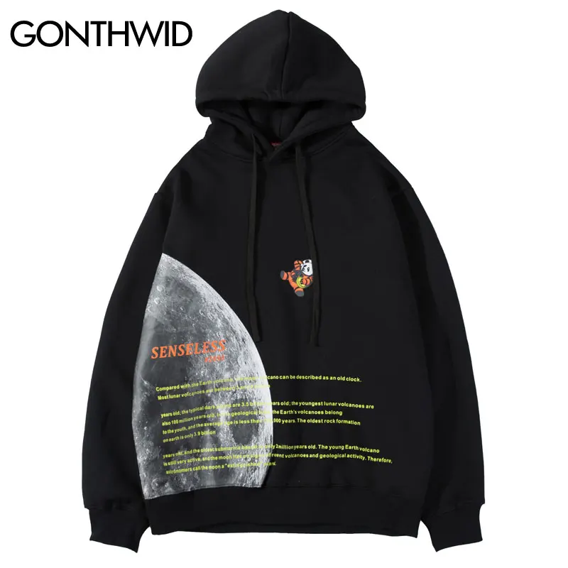 GONTHWID Hip Hop Space Panda Moon Print Fleece Hoodies Sweatshirts Streetwear 2019 Men Fashion Harajuku Casual Hooded Hoodie
GONTHWID Hip Hop Space Panda Moon Print Fleece Hoodies Sweatshirts Streetwear 2019 Men Fashion Harajuku Casual Hooded Hoodie