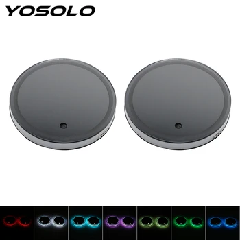 YOSOLO 2PCS Anti Slip Mat Car RGB Light Pad Atmosphere Switchable USB Charge Car Cup Holder Bottom Pad Light Drink Pad
YOSOLO 2PCS Anti Slip Mat Car RGB Light Pad Atmosphere Switchable USB Charge Car Cup Holder Bottom Pad Light Drink Pad