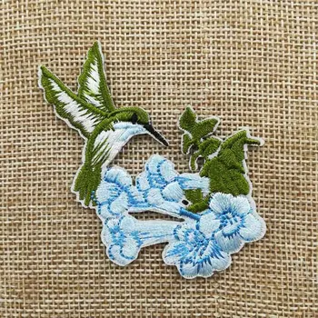 Hummingbird with blue flowers Humming Birds Garden Spring Embroidery patches for clothes scrapbooking accessories
Hummingbird with blue flowers Humming Birds Garden Spring Embroidery patches for clothes scrapbooking accessories