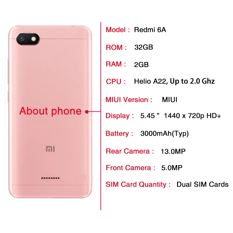 Xiaomi Redmi 6a 32gb