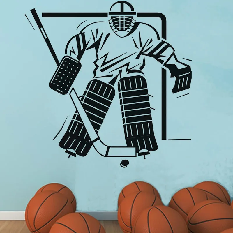 New arrival Free Shipping Sports Boys Bedroom Ice Hockey Goalkeeper Wall Decal Art Vinyl Removable Home Decor Wall Sticker
New arrival Free Shipping Sports Boys Bedroom Ice Hockey Goalkeeper Wall Decal Art Vinyl Removable Home Decor Wall Sticker