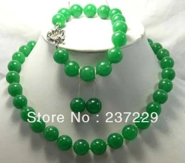 Wholesale price FREE SHIPPING ^^^^Charming jewelry 12mm green stone necklace bracelet earrings set
Wholesale price FREE SHIPPING ^^^^Charming jewelry 12mm green stone necklace bracelet earrings set