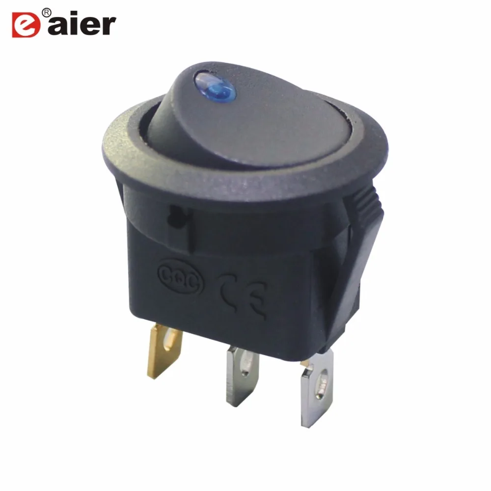10A 125VAC Auto Rocker Switch ON OFF SPST 3 Pin Car Motor Switches 2 Position Latching With 12V Dot Illuminated LED Light
10A 125VAC Auto Rocker Switch ON OFF SPST 3 Pin Car Motor Switches 2 Position Latching With 12V Dot Illuminated LED Light