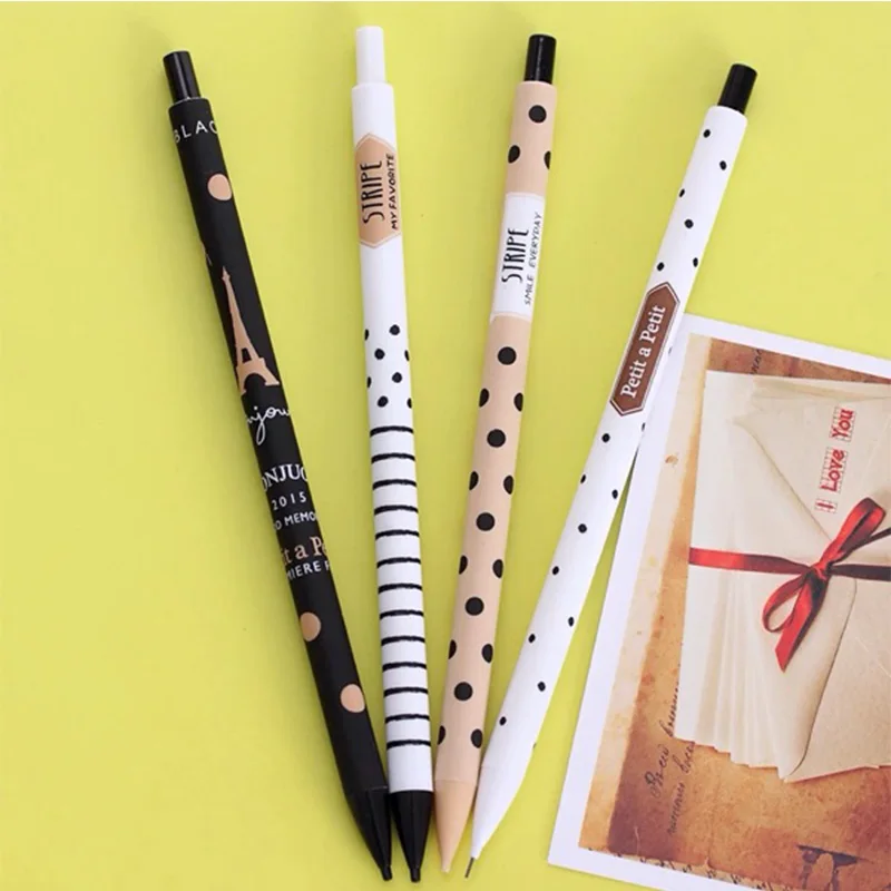 4PCS/lot Fashion Kawaii dot mechanical pencils/0.5mm point Good quality writing pencils for school kids girls students
4PCS/lot Fashion Kawaii dot mechanical pencils/0.5mm point Good quality writing pencils for school kids girls students