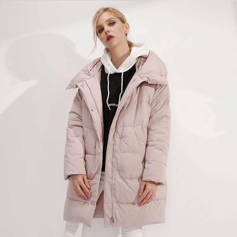 YNZZU Elegant Women's Down Jacket 2019 Winter Pink Mid-Long Duck Down Coat Thick Warm Hooded Loose Jacket Women Parka AO757
YNZZU Elegant Women's Down Jacket 2019 Winter Pink Mid-Long Duck Down Coat Thick Warm Hooded Loose Jacket Women Parka AO757