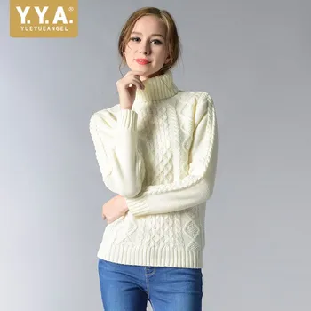 New Winter Thick Warm Sweater Fashion Solid Turtleneck Long Sleeve Sweaters Female Slim Fit Knitted Pullover Sweater
New Winter Thick Warm Sweater Fashion Solid Turtleneck Long Sleeve Sweaters Female Slim Fit Knitted Pullover Sweater