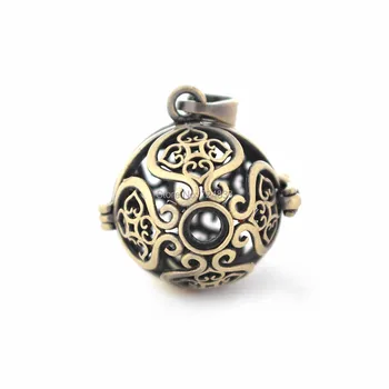 24x19mm Vintage Filigree Flower Hollow Cage Round Ball Locket Pendants For DIY Rhinestone Essential Oil Diffuser Perfume Chime
24x19mm Vintage Filigree Flower Hollow Cage Round Ball Locket Pendants For DIY Rhinestone Essential Oil Diffuser Perfume Chime