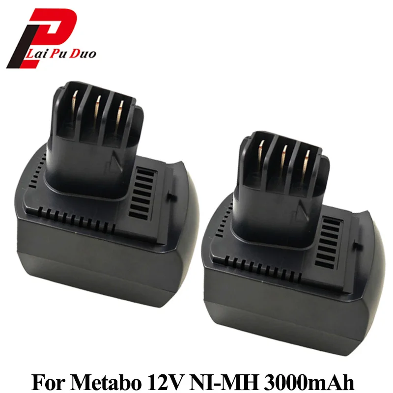 2pcs/Lot for Metabo 12V Replacement Battery 3000mAh NI-MH Power Tool BZ 12 SP SSP 12 ULA9 6-18 6 25473 3.0Ah Batteries
2pcs/Lot for Metabo 12V Replacement Battery 3000mAh NI-MH Power Tool BZ 12 SP SSP 12 ULA9 6-18 6 25473 3.0Ah Batteries
