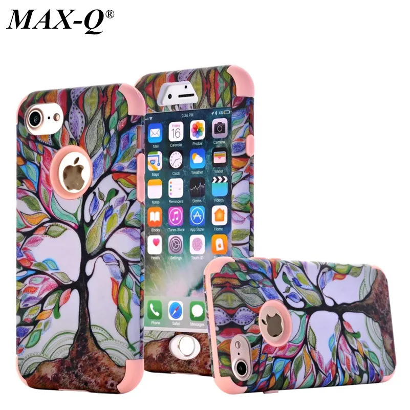 MAX-Q For iPhone 7 Plus 5.5" Tree Back Cover Case For iPhone 8 PC+Soft Silicone 3 in 1 Dual Skin Cover Luxury Mobile Phone Case
MAX-Q For iPhone 7 Plus 5.5" Tree Back Cover Case For iPhone 8 PC+Soft Silicone 3 in 1 Dual Skin Cover Luxury Mobile Phone Case