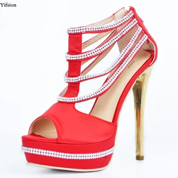Olomm Hot Women Platform Sandals Sexy Pearl Stiletto High Heels Sandals Open Toe Chram Red Party Shoes Women US Plus Size 4-15
Olomm Hot Women Platform Sandals Sexy Pearl Stiletto High Heels Sandals Open Toe Chram Red Party Shoes Women US Plus Size 4-15