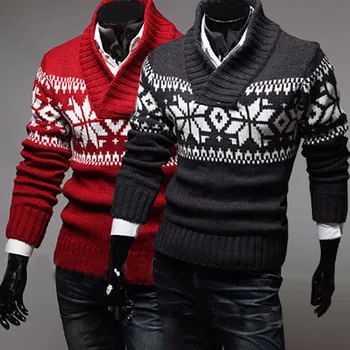 Men Snowflake Christmas Sweater Winter Knitted Sweater V-Neck Casual Knit Jumpers Pullovers Homme Warm Outwear Knit Jack
Men Snowflake Christmas Sweater Winter Knitted Sweater V-Neck Casual Knit Jumpers Pullovers Homme Warm Outwear Knit Jack