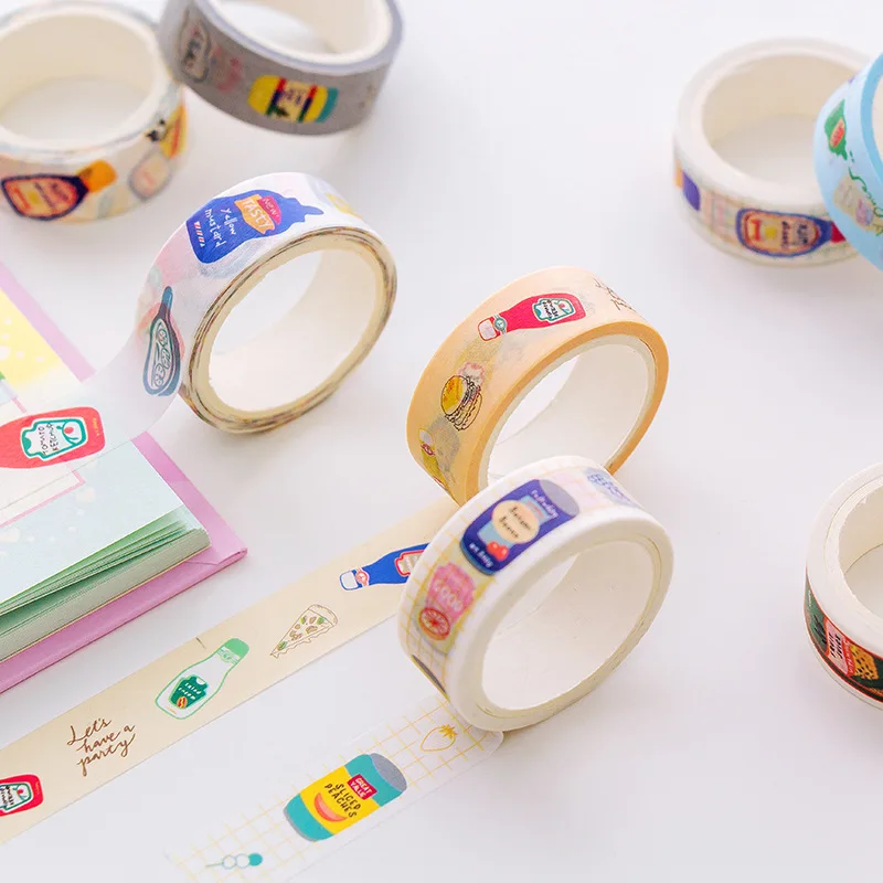 1.5CM*5M Kawaii Creative Cartoon Drink Masking Tape Album Scrapbooking Decor Washi Tape Stick Label
1.5CM*5M Kawaii Creative Cartoon Drink Masking Tape Album Scrapbooking Decor Washi Tape Stick Label