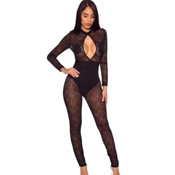 spring women's lace jumpsuit perspective tight jumpsuit sexy nightclub black jumpsuit
spring women's lace jumpsuit perspective tight jumpsuit sexy nightclub black jumpsuit
