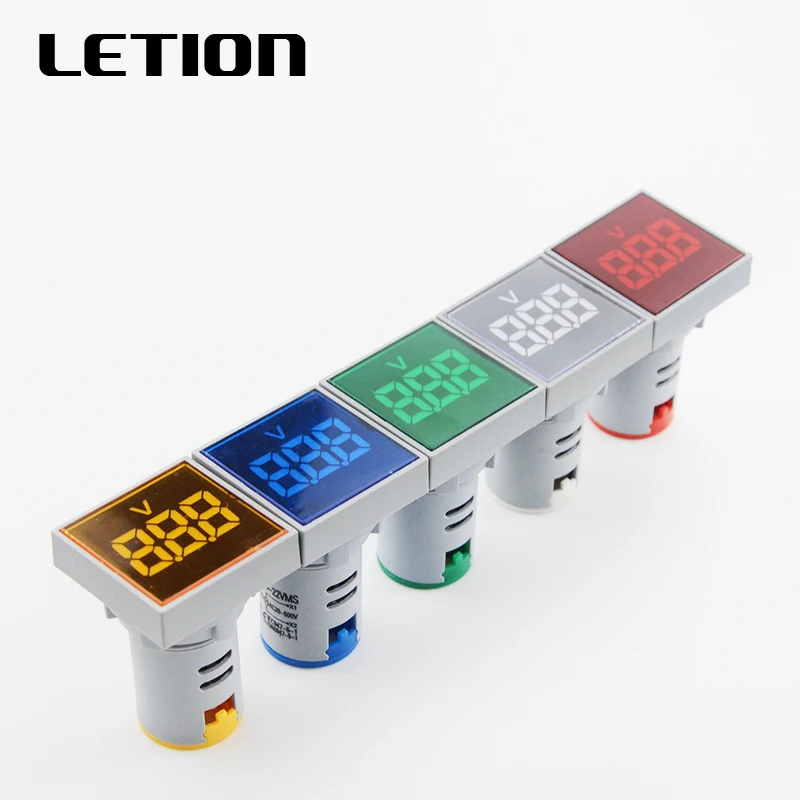 AD16-22VMS 22mm AC20-500V Mini Voltage Meter LED Digital Display AC Voltmeter Indicator Light/Pilot Lamp Red Green Blue White
AD16-22VMS 22mm AC20-500V Mini Voltage Meter LED Digital Display AC Voltmeter Indicator Light/Pilot Lamp Red Green Blue White