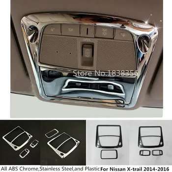 For Nissan X-trail xtrail T32/Rogue 2014 2015 2016 ABS chrome front inner rear tail read reading switch light lamp frame trim
For Nissan X-trail xtrail T32/Rogue 2014 2015 2016 ABS chrome front inner rear tail read reading switch light lamp frame trim